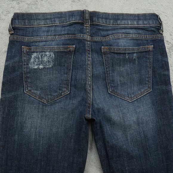 Harper Jeans Women's Size 27 Blue Low-Rise Skinny Denim 28" Inseam Distressed - Picture 12 of 15